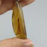 گردنبند عقیق سلیمانی خرمایی شجر دار اصل طبیعی کد 7854