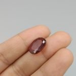 نگین گارنت سرخ تراش جواهری اصل معدنی کد 7548