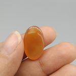 نگین عقیق یمنی تراش دار اصل معدنی کد 7584
