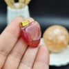 گردنبند عقیق دراگون اصل معدنی تراش قلبی دو طرف دامله کد 7886
