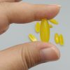 نگین عقیق زرد با تراش برگی اصل معدنی ( مناسب ست و نیم ست ) کد 8023