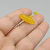 نگین عقیق زرد با تراش برگی اصل معدنی ( مناسب ست و نیم ست ) کد 8023