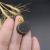 گردنبند یشم اصل معدنی مزین به دعای و من یتق الله دعای رزق و روزی کد 7116