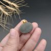 گردنبند یشم اصل معدنی مزین به دعای و من یتق الله دعای رزق و روزی کد 7116