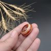 نگین عقیق سه پوست اصل معدنی کد 7231