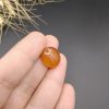 نگین عقیق پرتقالی یمنی اصل معدنی کد 8553