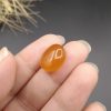 نگین عقیق پرتقالی یمنی اصل معدنی کد 8553