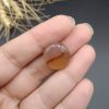 نگین عقیق خرمایی یمنی اصل معدنی طرح کویر کد 8551