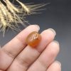 نگین عقیق پرتقالی یمنی اصل معدنی کد 8546