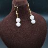 گوشواره رزکوارتز اصل معدنی کد 8629