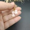 گوشواره رزکوارتز اصل معدنی کد 8629