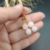 گوشواره رزکوارتز اصل معدنی کد 8629