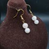 گوشواره رزکوارتز اصل معدنی کد 8629