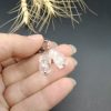 گوشواره کوارتز کریستال اصل معدنی کد 8625