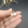 گوشواره مون استون اصل معدنی کد 8492