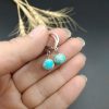 گوشواره فیروزه آفریقایی اصل معدنی کد 8626