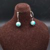 گوشواره فیروزه آفریقایی اصل معدنی کد 8626