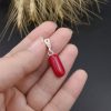 گردنبند نقره مرجان اصل معدنی کد 8871