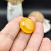 نگین عقیق زرد خراسان اصل معدنی مزین به دعای شرف الشمس ( رزق و روزی ) کد 9209