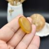 نگین عقیق زرد خراسان اصل معدنی مزین به دعای شرف الشمس اعمال مخصوص انجام شده ( رزق و روزی ) کد 9213
