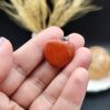 گردنبند جاسپر قرمز ( ژاسپ قرمز ) تراش قلب دو طرفه اصل معدنی کد 9231