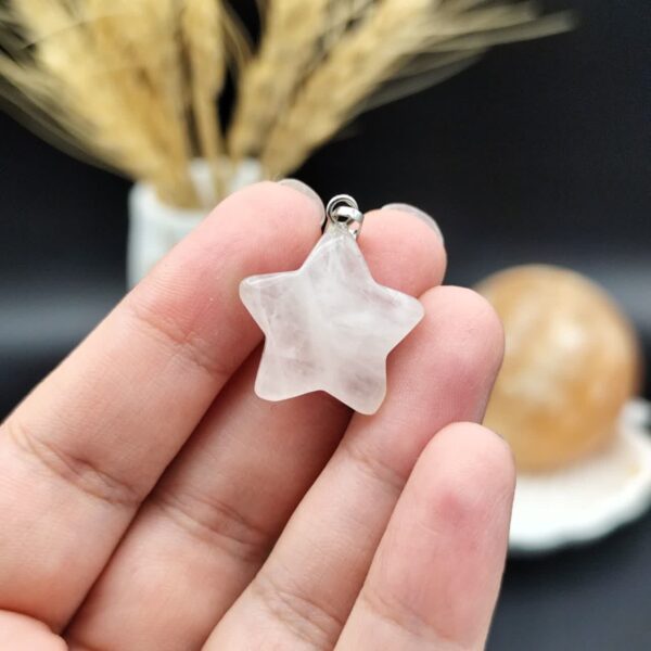 گردنبند رزکوارتز اصل معدنی کد 9235