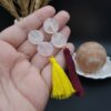 جفت سکه عشق سنگ رزکوارتز اصل معدنی کد 9330