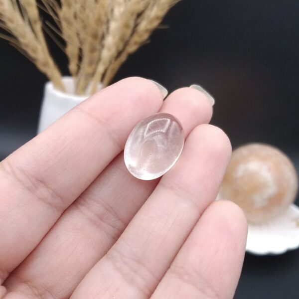 نگین دُر مویی طلایی ( کوارتز رتایل ) اصل معدنی 8658