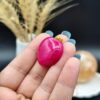 گردنبند جید با تراش قلبی دامله اصل معدنی کد 7681