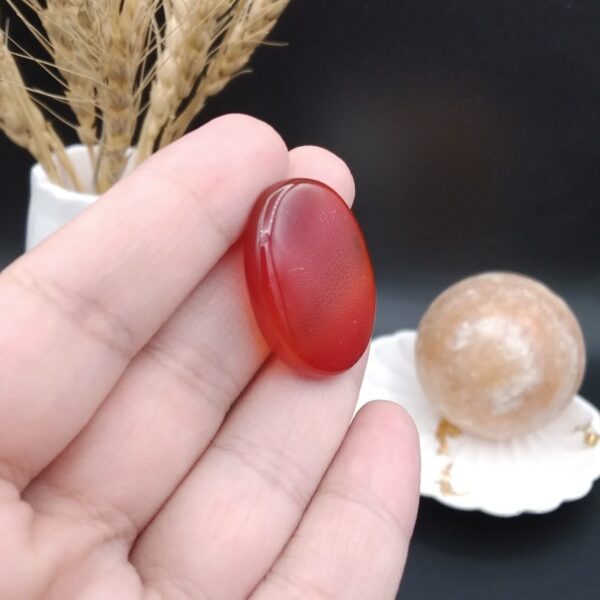 نگین عقیق قرمز خراسان اصل معدنی کد 8881