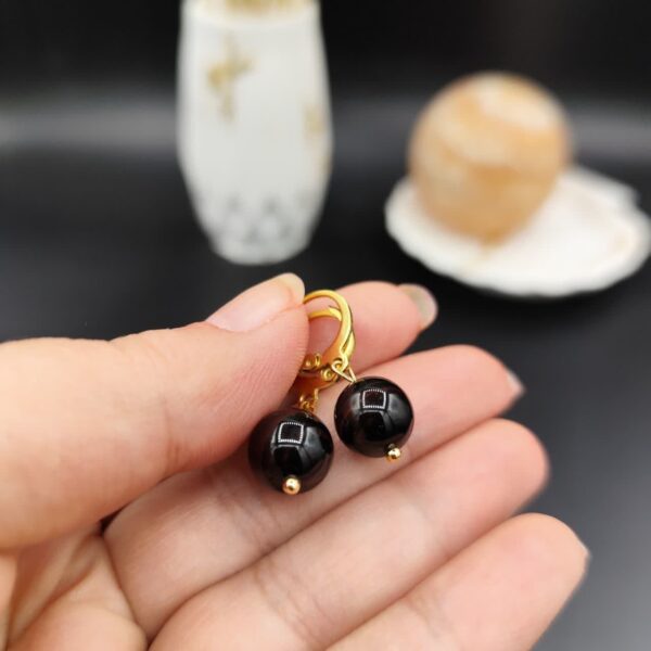 گوشواره عقیق اصل معدنی کد 9388