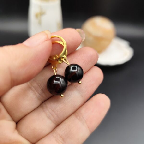 گوشواره عقیق اصل معدنی کد 9388