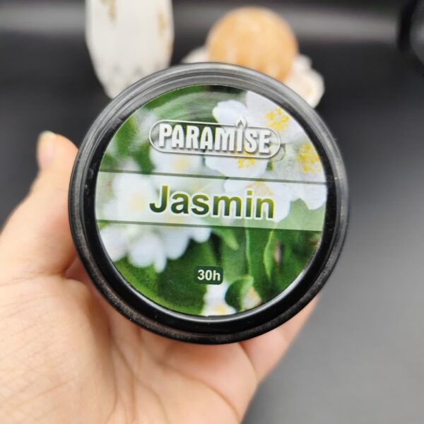 شمع شیشه ای درب فلزی با رایحه گل یاس کد 9153