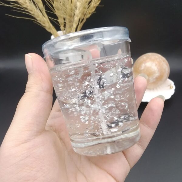 شمع شیشه ای ژله ای اکلیلی کد 9149